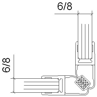 Magnetdichtung 90°