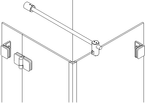 Haltestange Glas