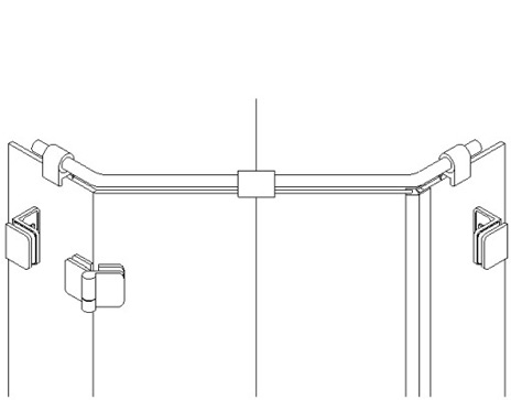 Haltestange Glas